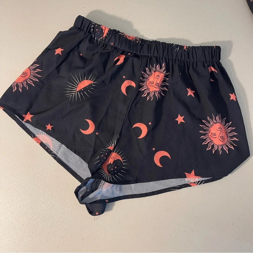 ZAFUL 2 Piece Set Sun and Moon Shorts and Tube Top Festival Summer Fashion - Picture 8 of 8